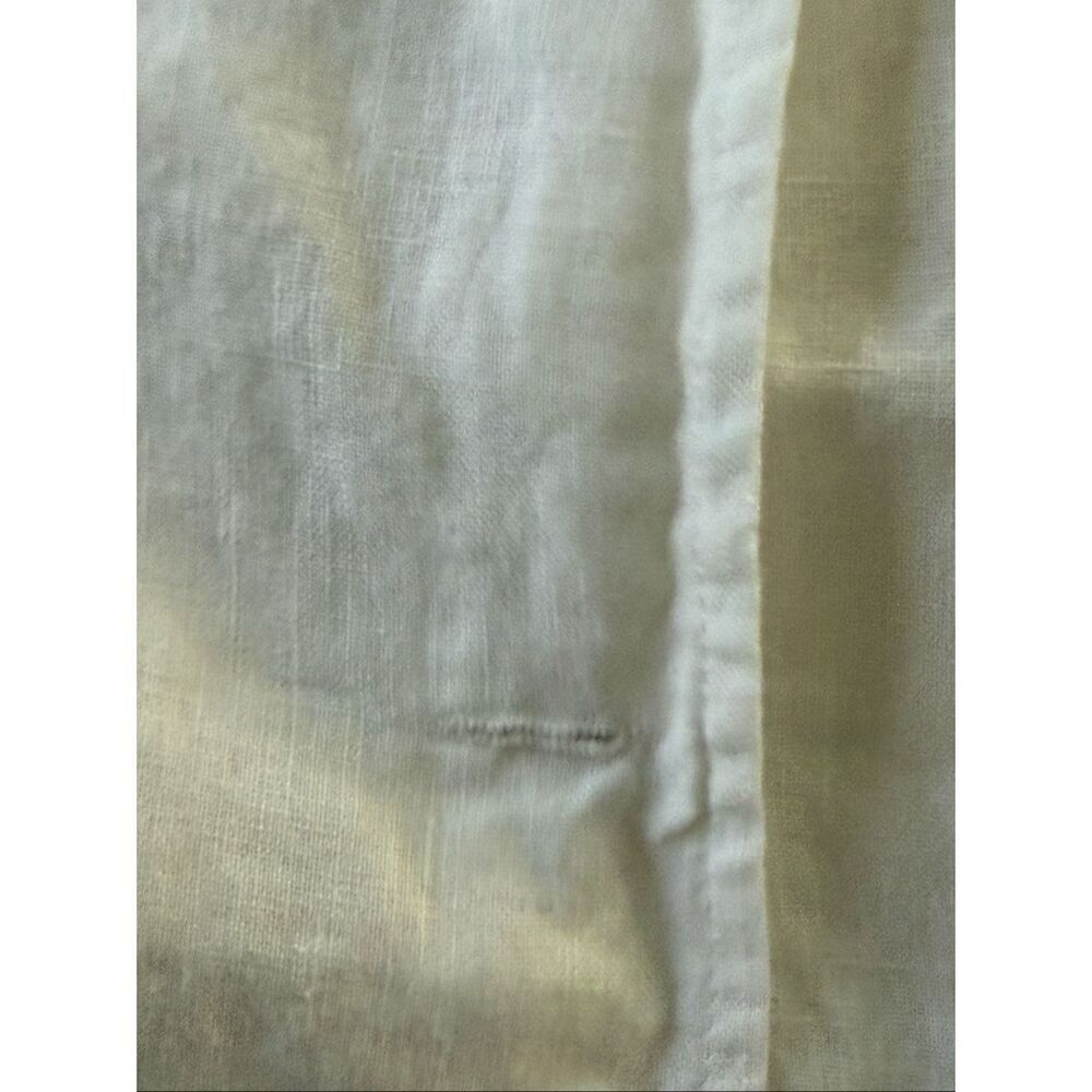 Autograph New York White Linen Button-Front Midi Skirt Size 12 - Picture 11 of 12